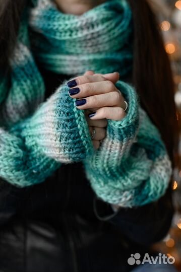 Комплект шапка и шарф женский