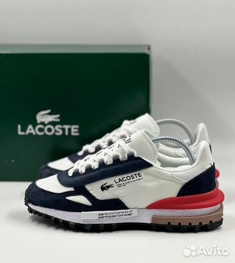 Кроссовки мужские Lacoste бело синие 41-45