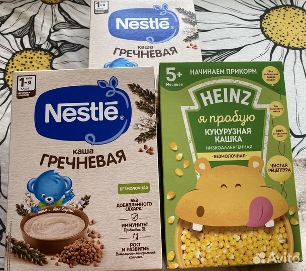 Детские каши безмолочные