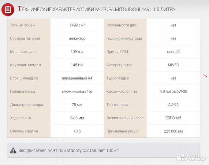 Двигатель 4A91 Новый mitsubishi Lancer