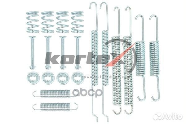 Комплект монтажный тормозных колодок KBD015 kortex