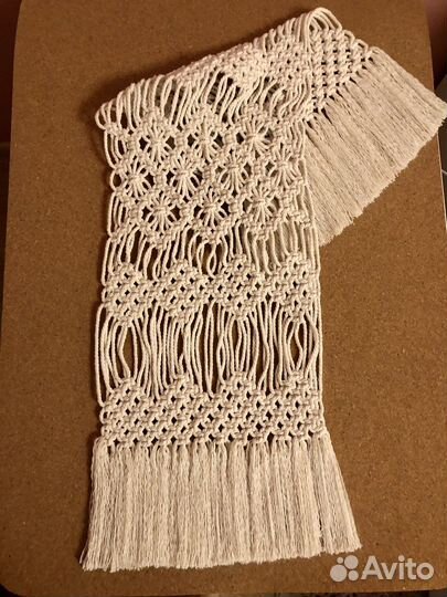 Салфетка макраме декор раннер
