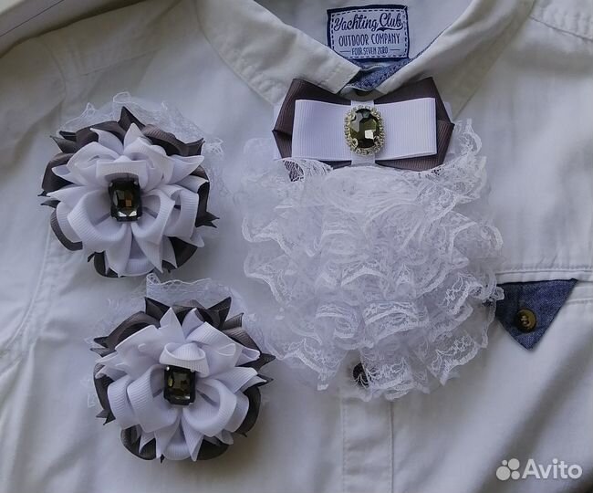 Школьный набор - галстук и бантики