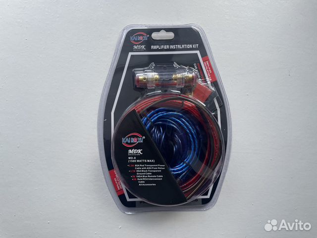 Набор проводов для подключения савбуфера/усилителя