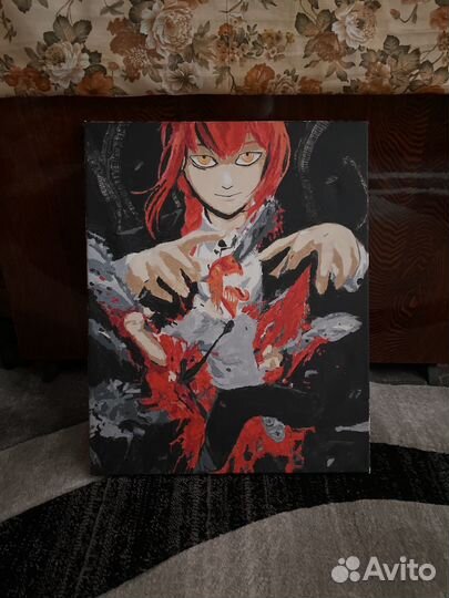 Картина по номерам аниме