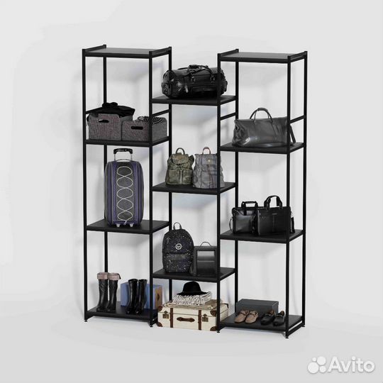 Стеллаж для одежды кч-2220 в стиле лофт