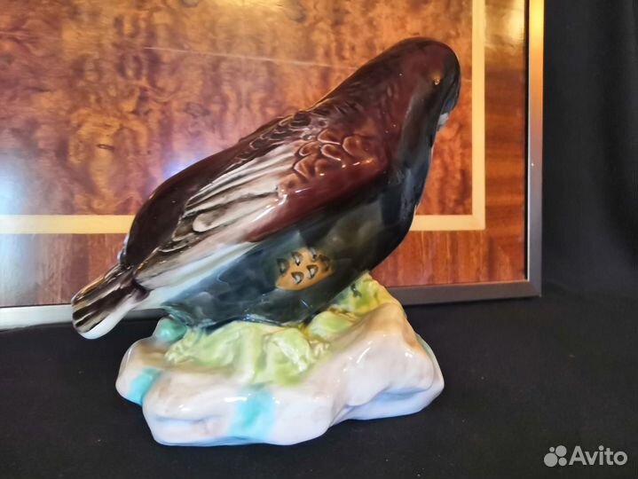 Фаянсовая фигурка «Куропатка», скульптор Кожин П