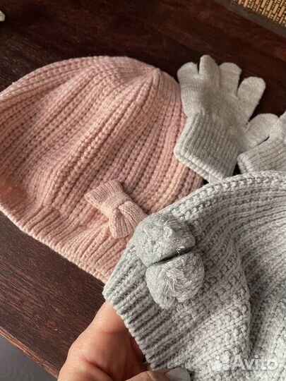 Береты/ шапки легкие, весна h&m 92/104