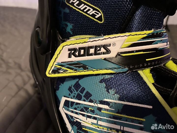 Коньки ледовые детские раздвижные, цвет тёмно-сини