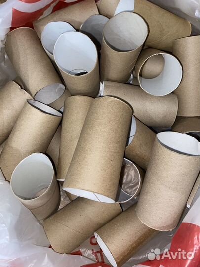 Втулки картонные от туалетной бумаги