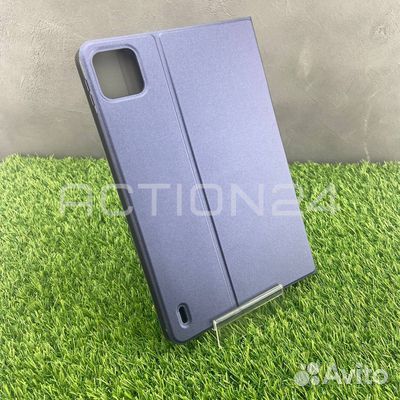 Чехол книжка Xiaomi Mi Pad 6 на силиконе (синий)