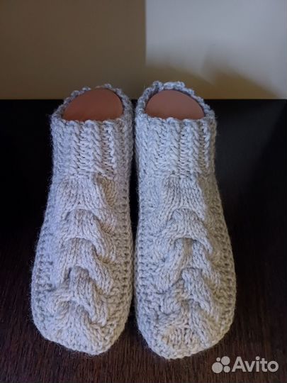 Тёплые носочки-следки ручной работы