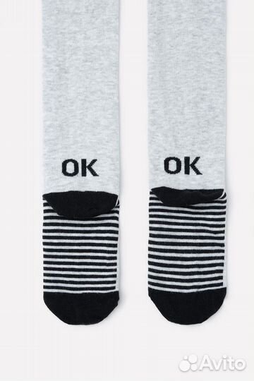 Колготки детские Crockid К 9231 серо-голу (68-74)