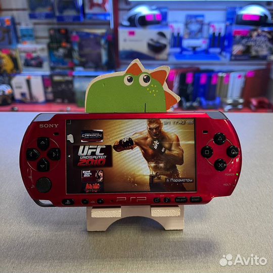 Sony PSP Red Black 3008 4gb + 4 игры прошитая