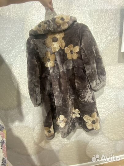 Шуба мутоновая детская (рост 128)