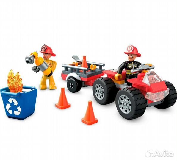 Конструктор пожарная станция 580 дет. megaconstrux