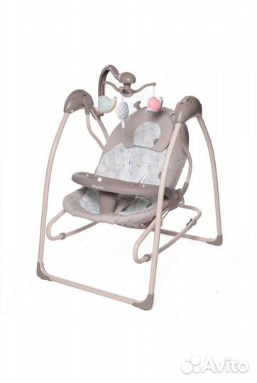 Электронные качели + шезлонг Baby care