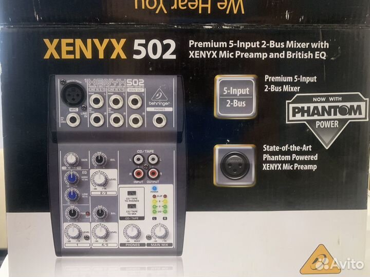 Микшерный пульт Behringer xenyx 502