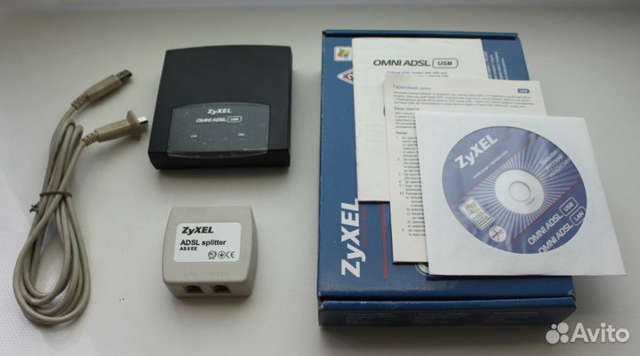 Модем Zyxel omni adsl USB