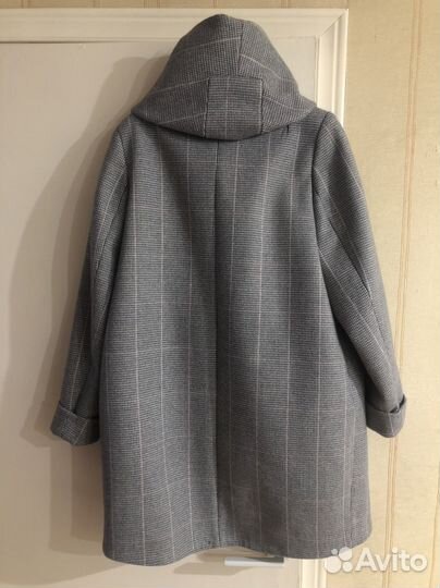 Пальто женское 50 52 с капюшоном