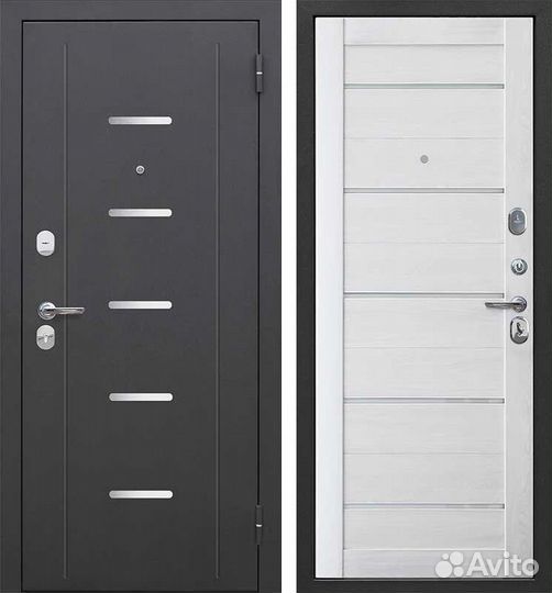 Дверь входная 7,5 см Гарда Серебро Царга Астана ми