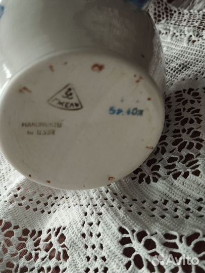 Чайник заварочный и фигурка лошадки Гжель