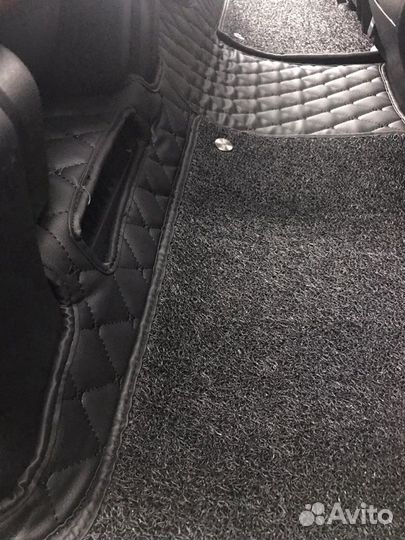 3Д ковры из экокожи на Land Cruser 200