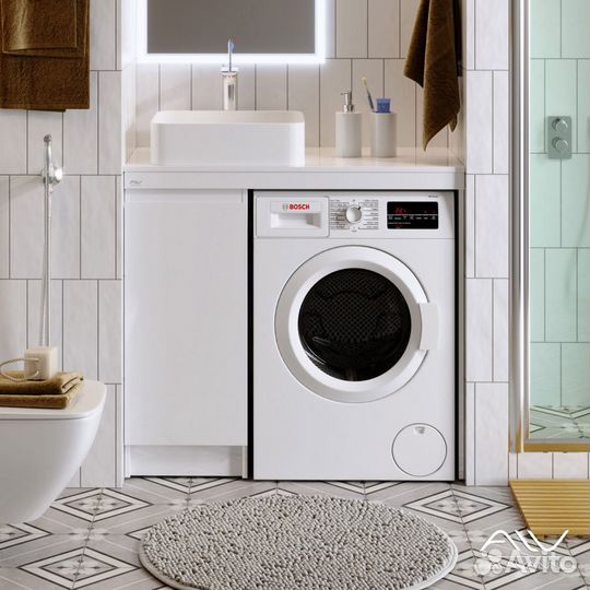 Комплект мебели под стиральную машину.100см