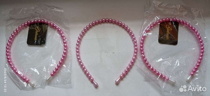 Ободки для волос новые, разные