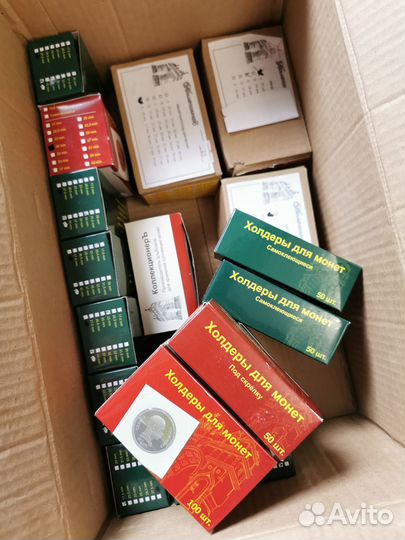 Холдеры, капсулы и альбомы для монет