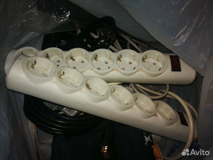 Сетевые фильтры, удлинители 10 и 16 А, новые и бу