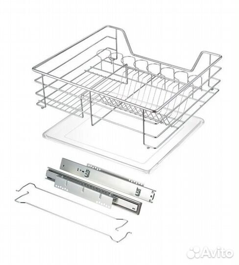 Выдвижная сушилка для посуды в шкаф 60 см