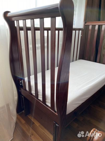 Кровать Лель Лаванда с маятником + матрас