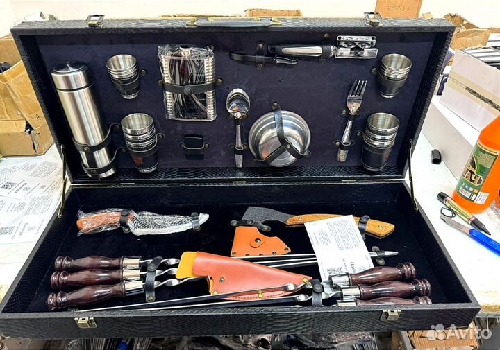 Мужской подарочный набор шампуров