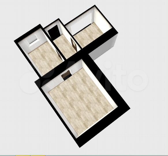 1-к. квартира, 30,7 м², 1/1 эт.