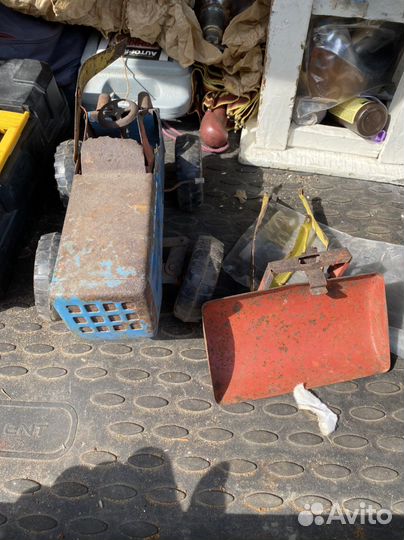 Железный трактор СССР Грейдер игрушка