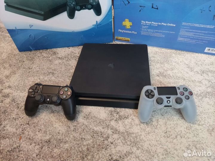 Прошитая PS4 Slim 1Tb(9.00) +FC 24, Mirage и тд