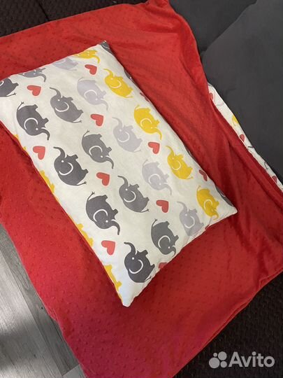 Детский плед и подушка