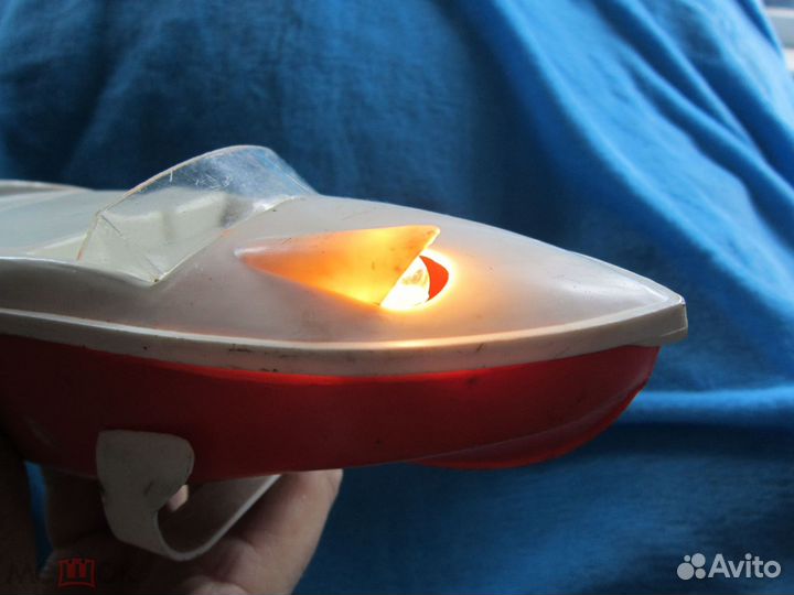 Игрушка СССР Катер на подводных крыльях Винтаж