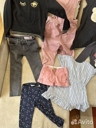 Вещи пакетом на девочку 110 116