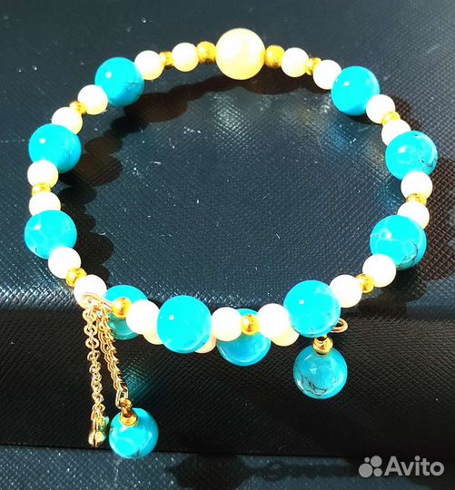 Браслеты из имитации бирюзы