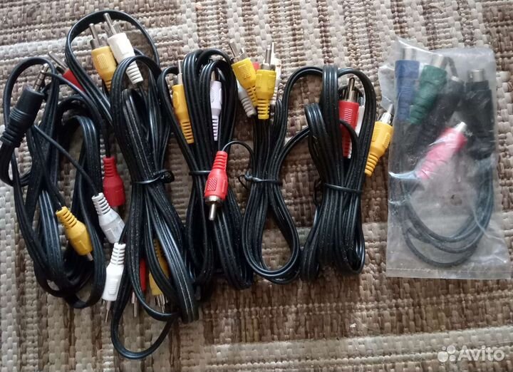 Аудио-видео кабели (тюльпаны)