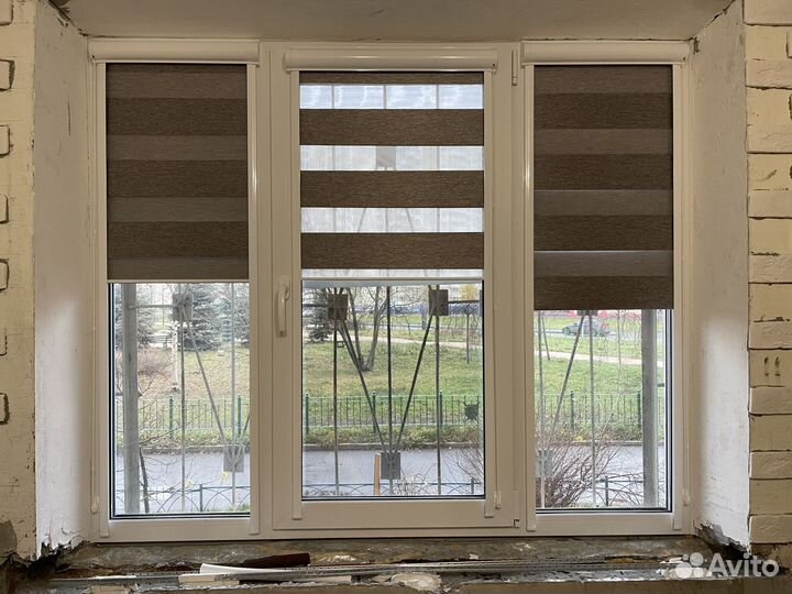 Рулонные шторы зебра