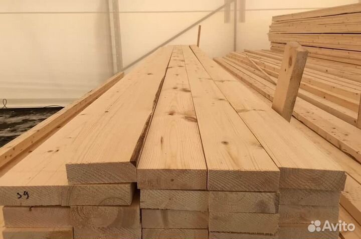 Доска сухая строганная 45х195х6000