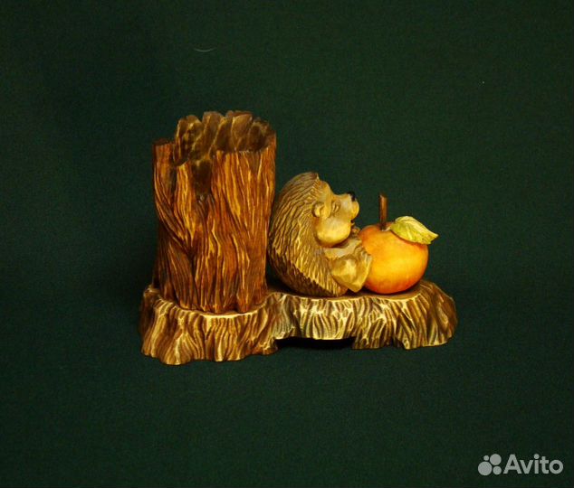 Карандашница из дерева 