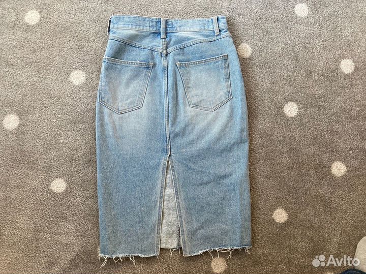 Юбка джинсовая миди