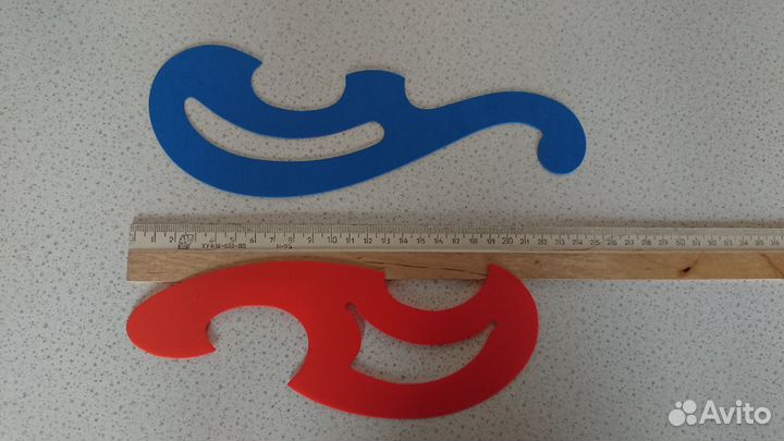 Лекала портновские, чертёжные 8шт