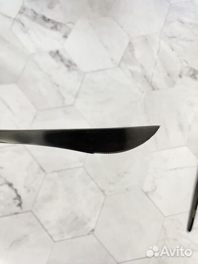 Набор столовых приборов черный матовый 5 шт