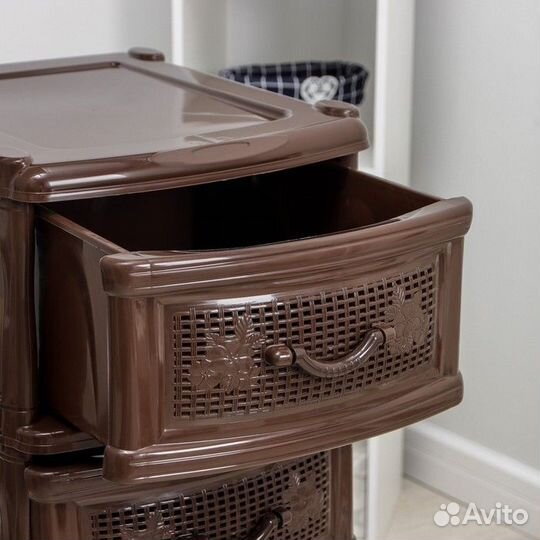 Комод 4-х секционный «Эконом», цвет коричневый