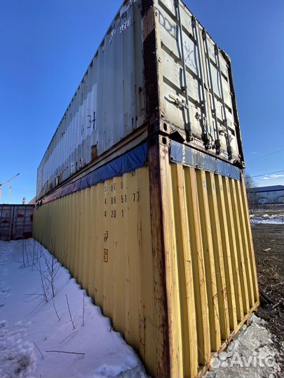 Морской контейнер 40 футов высокий бу